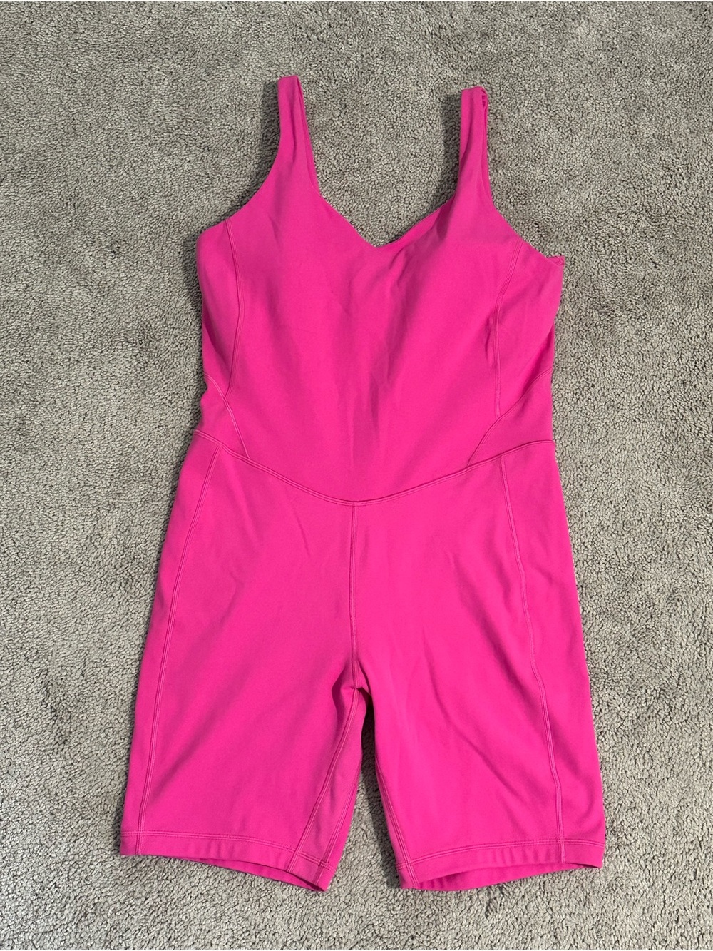 Lululemon Align Bodysuit 8" Sonic Pink Size 12